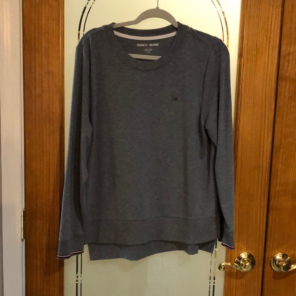 Grey long sleeve Tommy Hilfiger soft sweatshirt